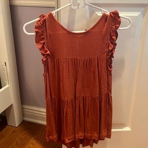 american eagle xs rust tank top